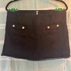 Tripp NYC Black and Silver Zipper Detail